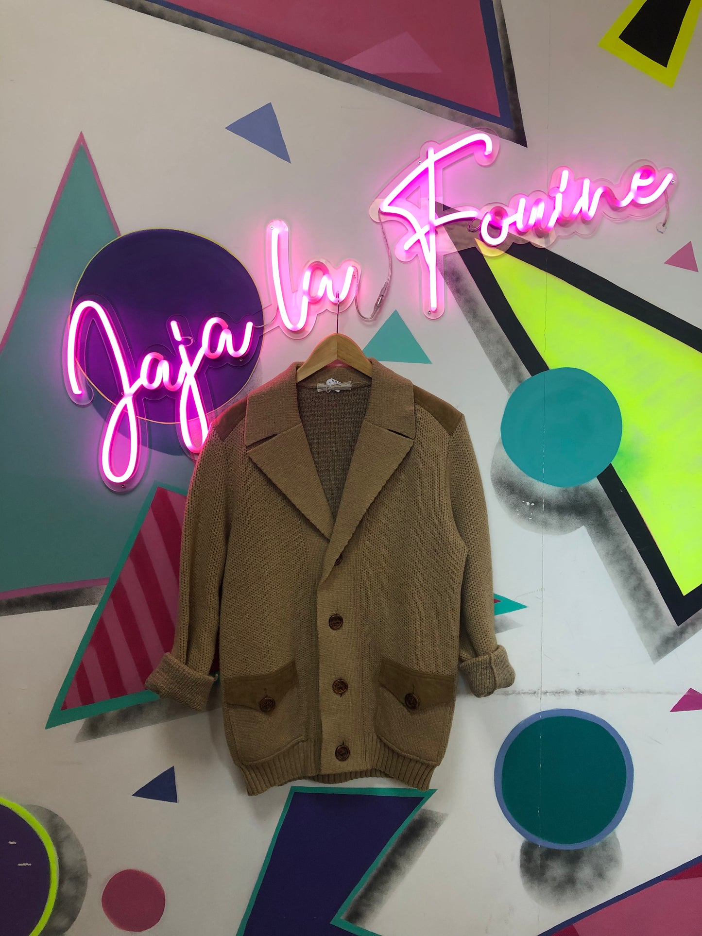 Veste en maille vintage