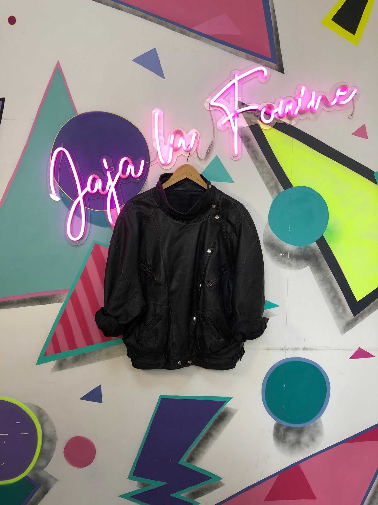 Veste en cuir vintage