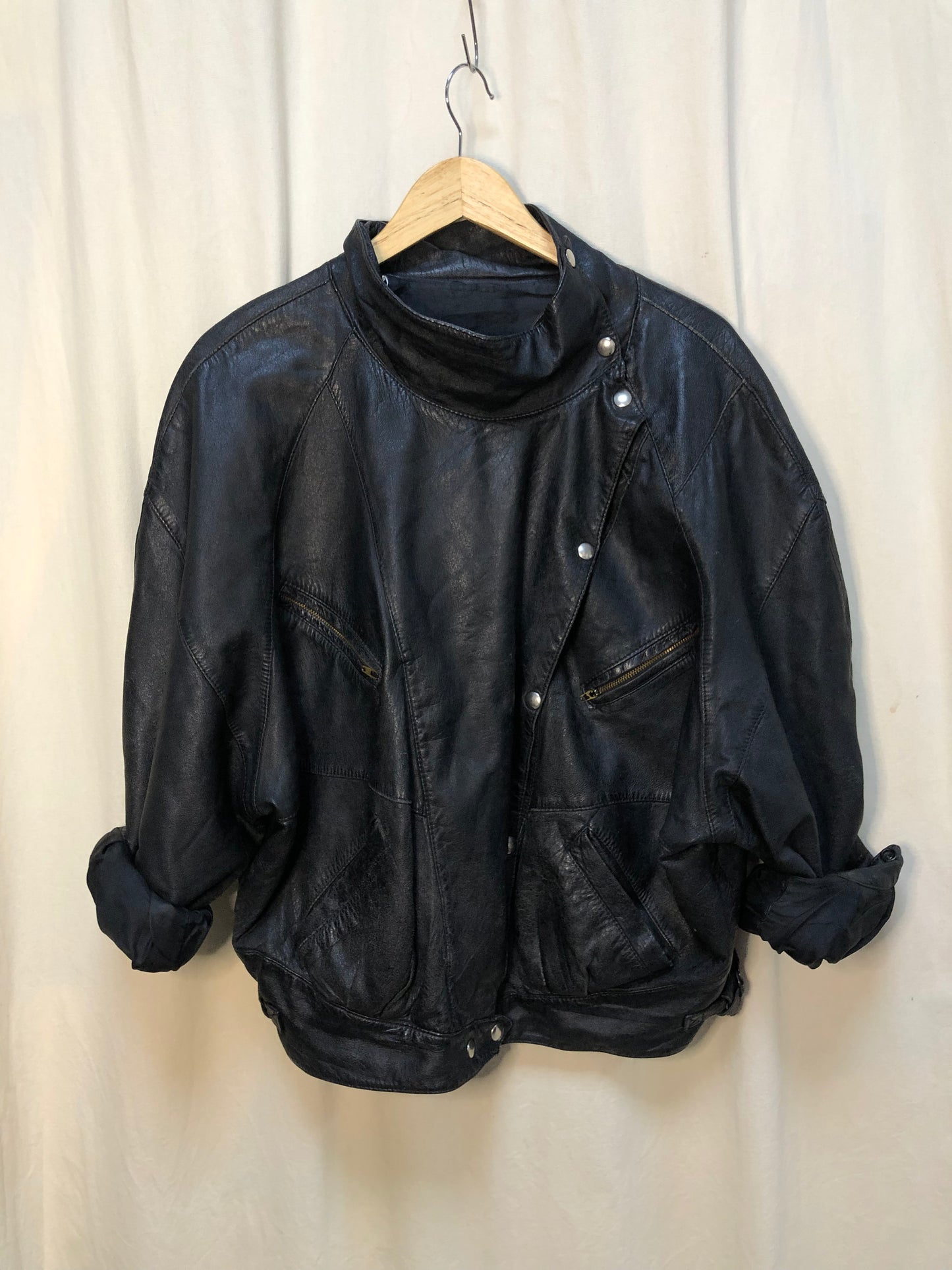 Veste en cuir vintage
